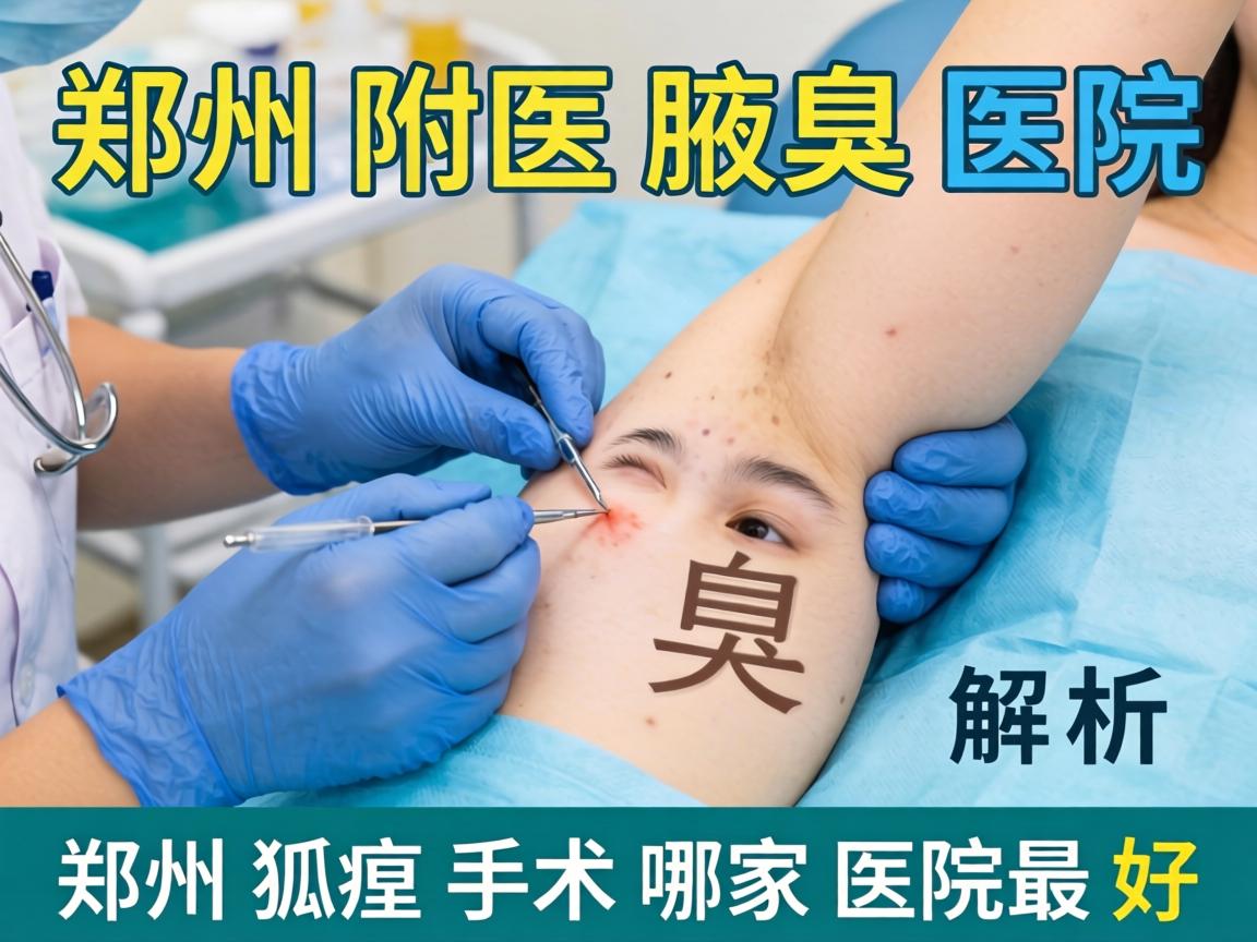 郑州附医腋臭医院解析，郑州狐臭手术哪家医院最好
