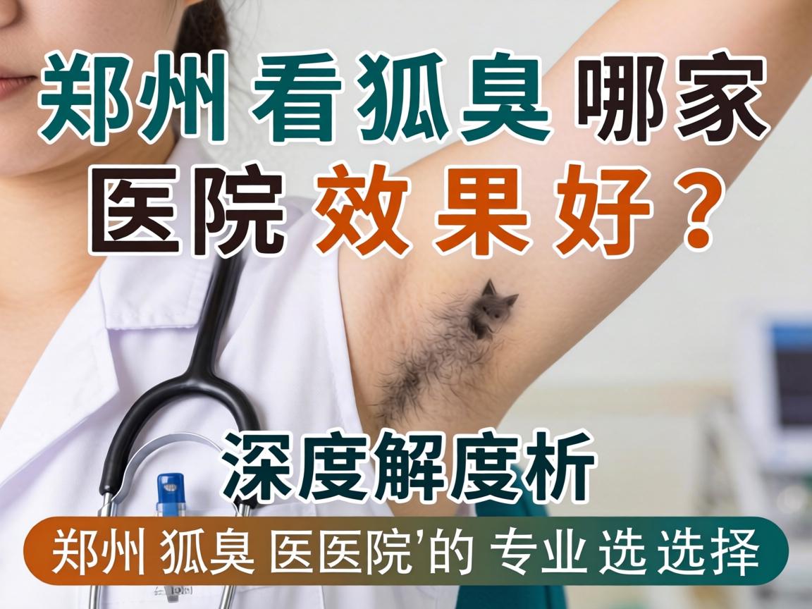 郑州看狐臭哪家医院效果好？深度解析郑州狐臭医院的专业选择