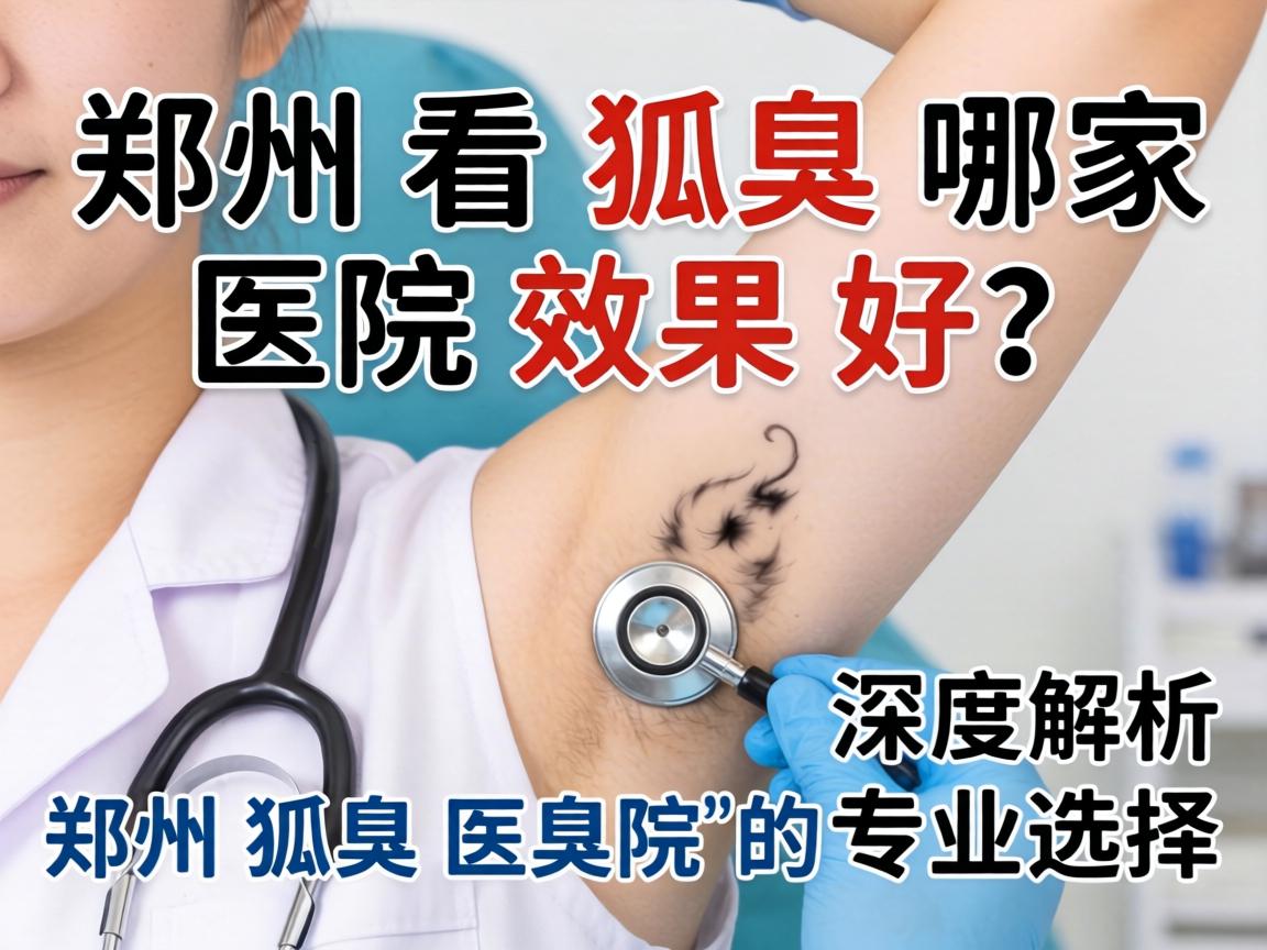 郑州看狐臭哪家医院效果好？深度解析郑州狐臭医院的专业选择