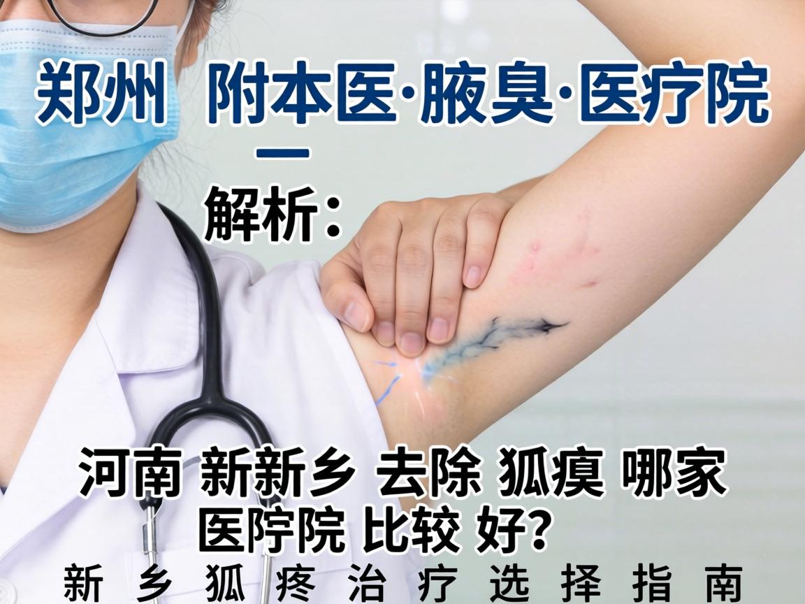 郑州附医腋臭医院解析，河南新乡去除狐臭哪家医院比较好？新乡狐臭治疗选择指南