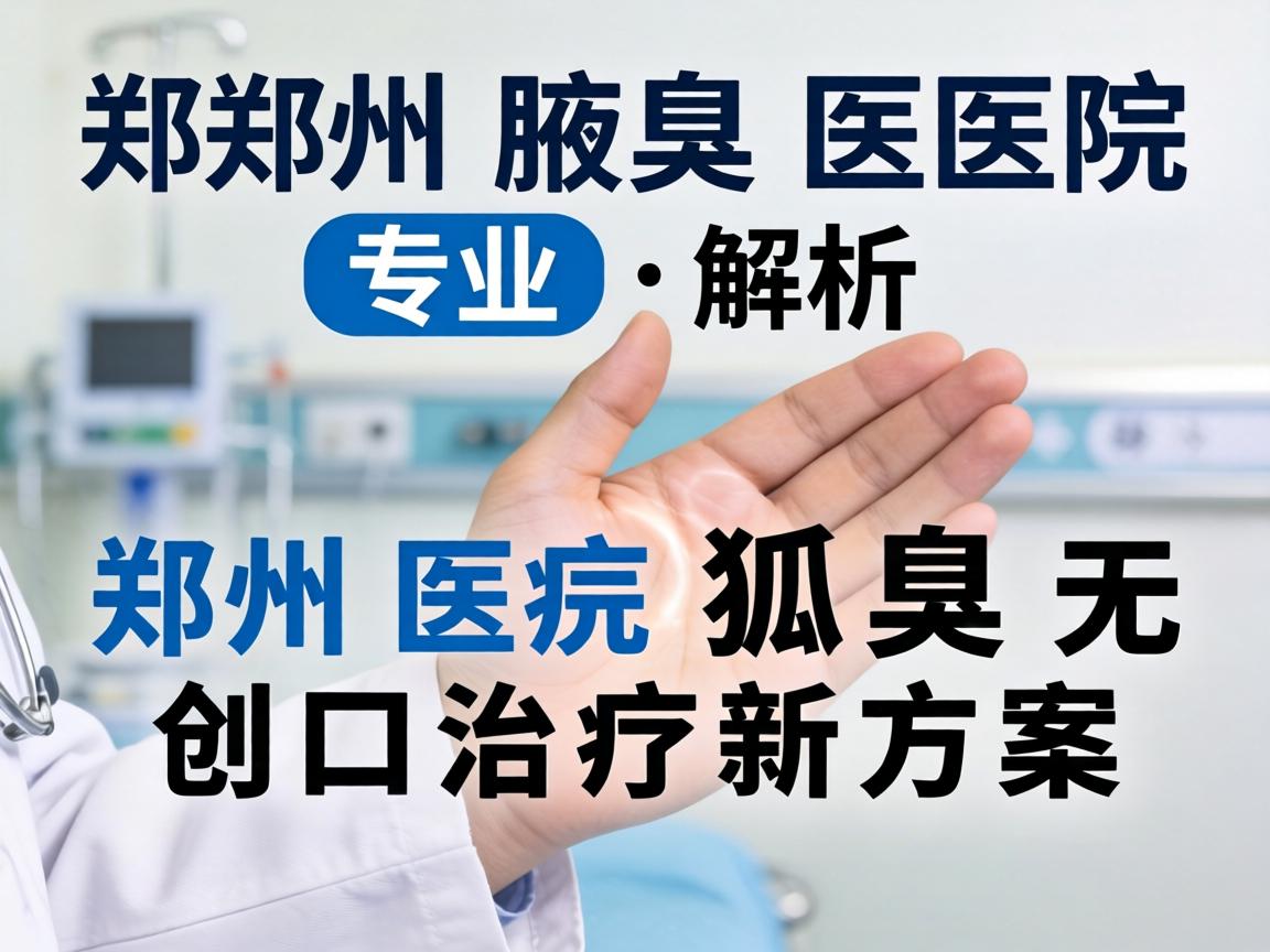 郑州腋臭医院专业解析，郑州医院狐臭无创口治疗新方案