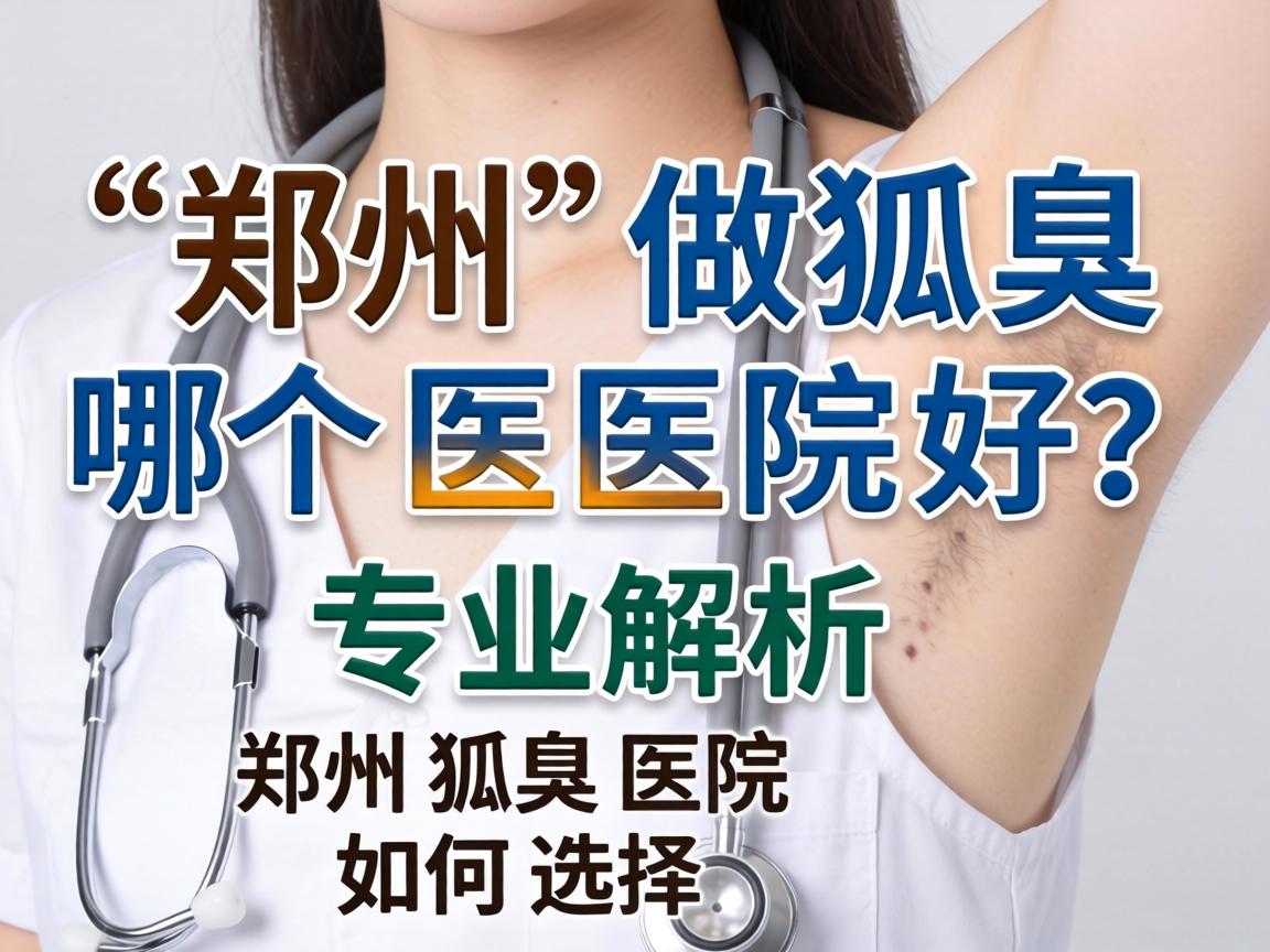 郑州做狐臭哪个医院好？专业解析郑州狐臭医院如何选择