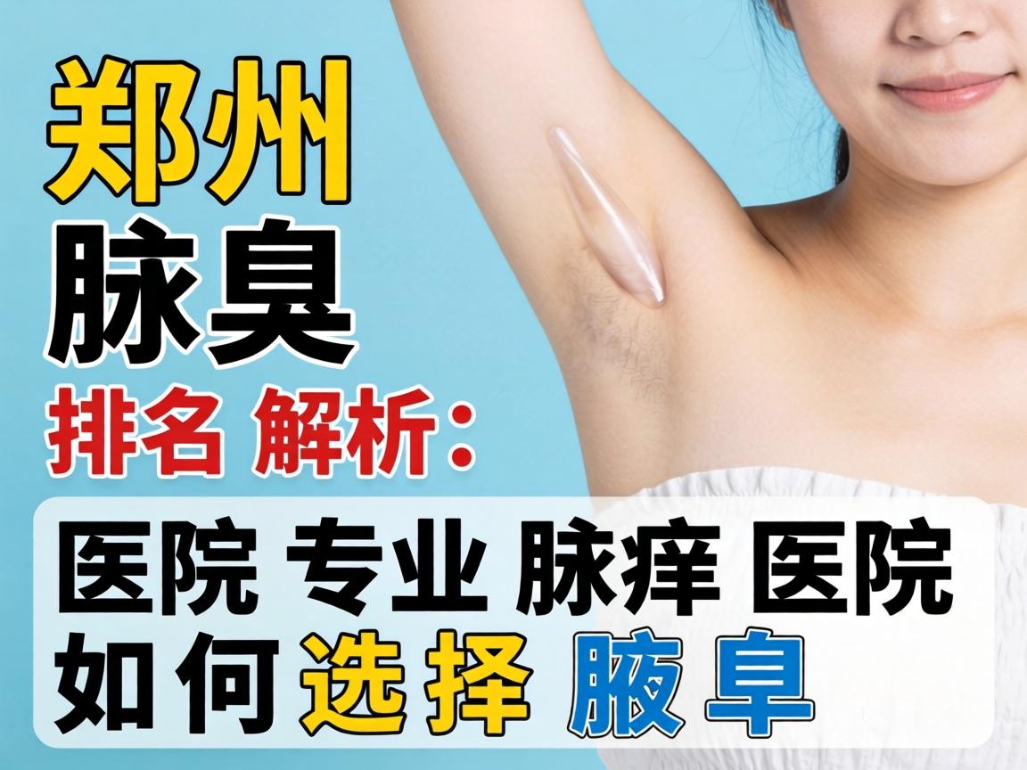 郑州腋臭医院排名解析，郑州专业腋臭医院如何选择
