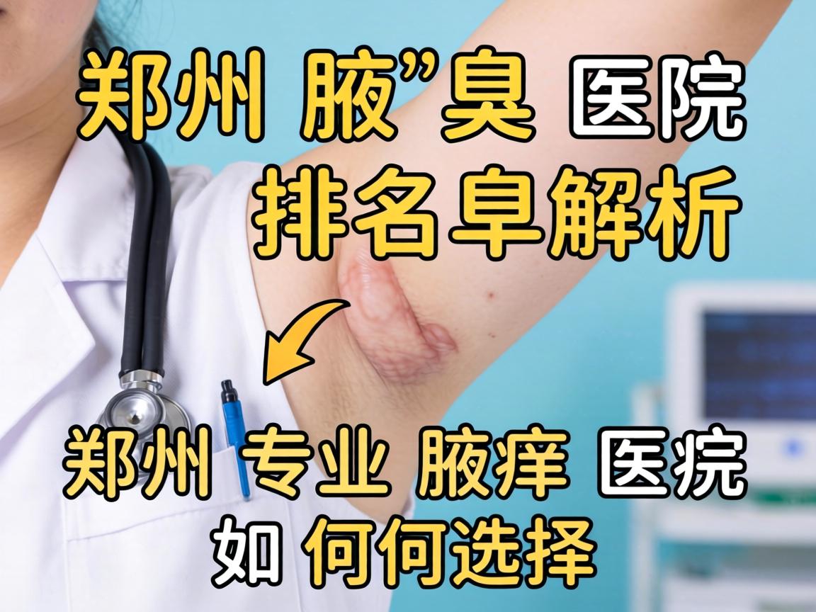 郑州腋臭医院排名解析，郑州专业腋臭医院如何选择