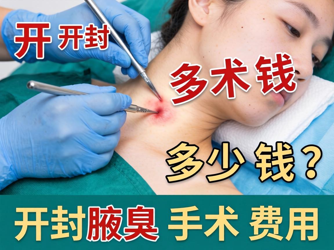 开封腋臭手术多少钱？详解开封腋臭手术费用