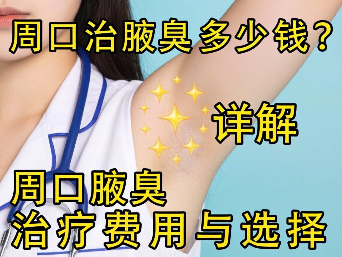 周口治腋臭多少钱？详解周口腋臭治疗费用与选择