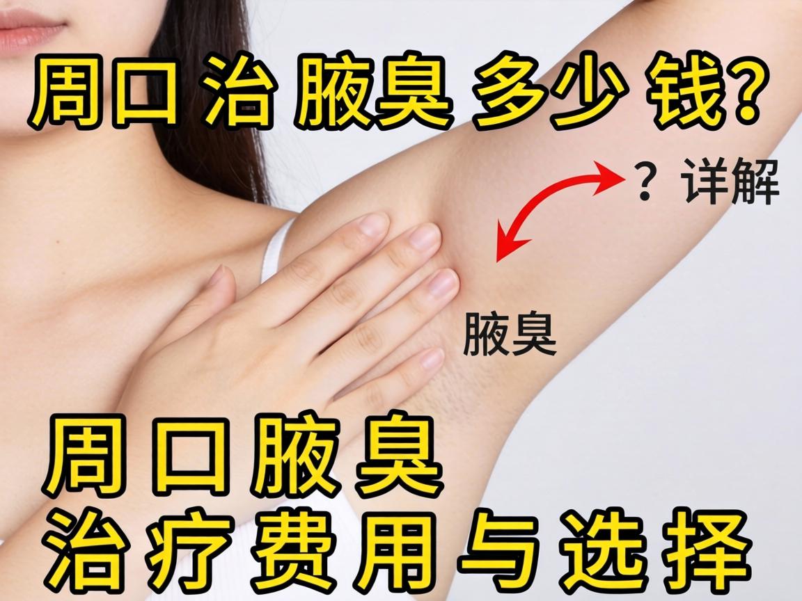 周口治腋臭多少钱？详解周口腋臭治疗费用与选择