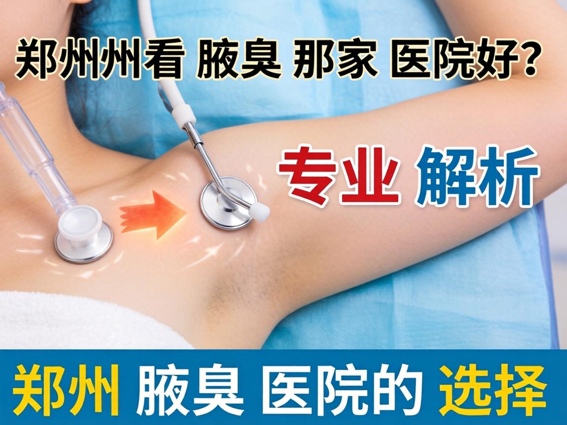 郑州看腋臭那家医院好？专业解析郑州腋臭医院的选择