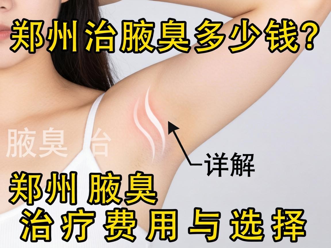 郑州治腋臭多少钱？详解郑州腋臭治疗费用与选择