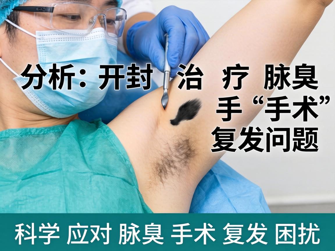 解析开封治疗腋臭手术复发问题 科学应对腋臭手术复发困扰