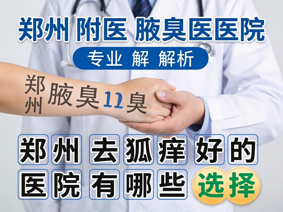 郑州附医腋臭医院专业解析，郑州去狐臭好的医院有哪些选择