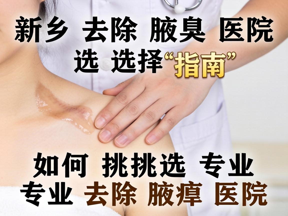 新乡去除腋臭医院选择指南，如何挑选专业去除腋臭医院