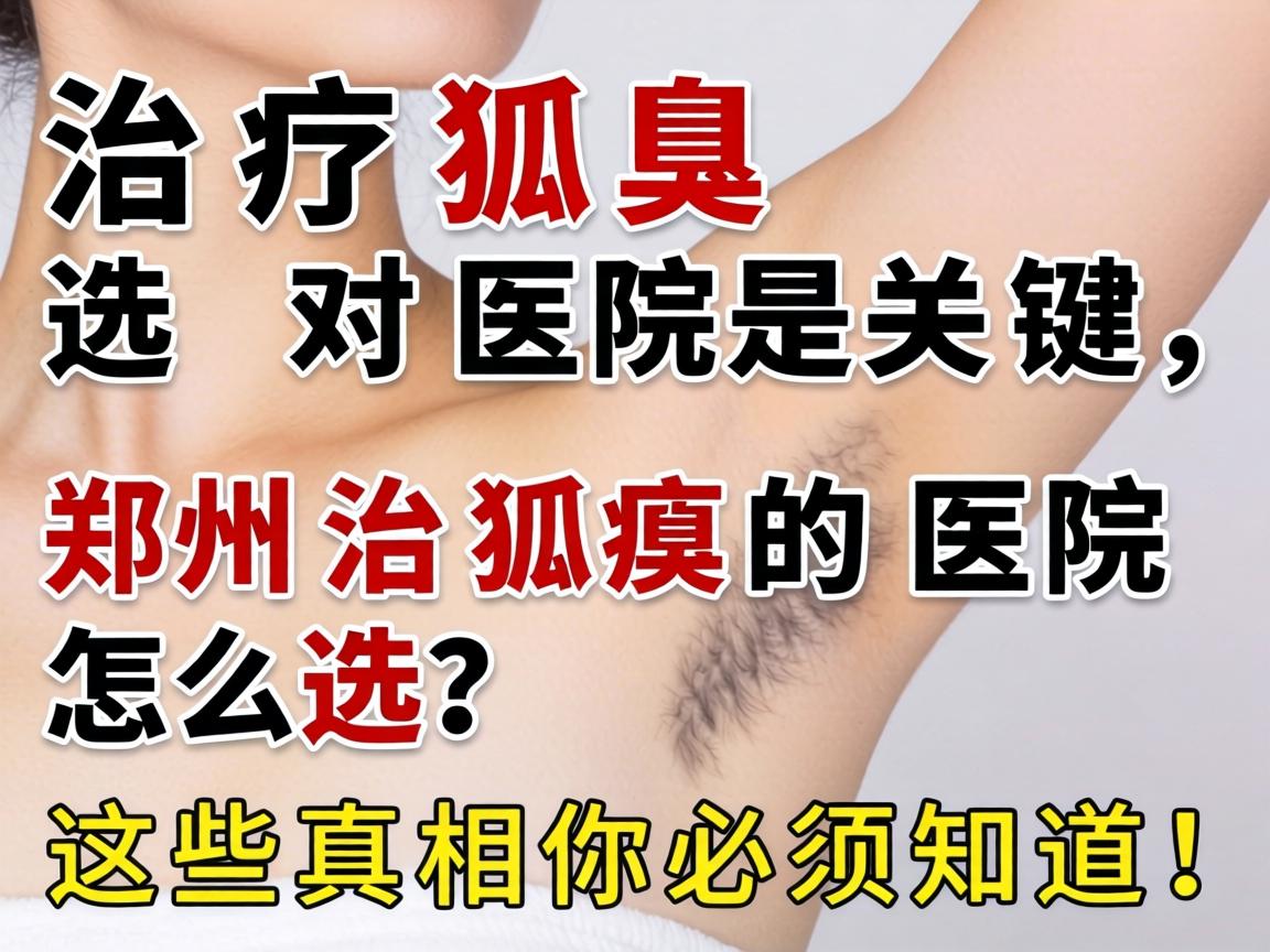 治疗狐臭选对医院是关键，郑州治狐臭的医院怎么选？这些真相你必须知道！