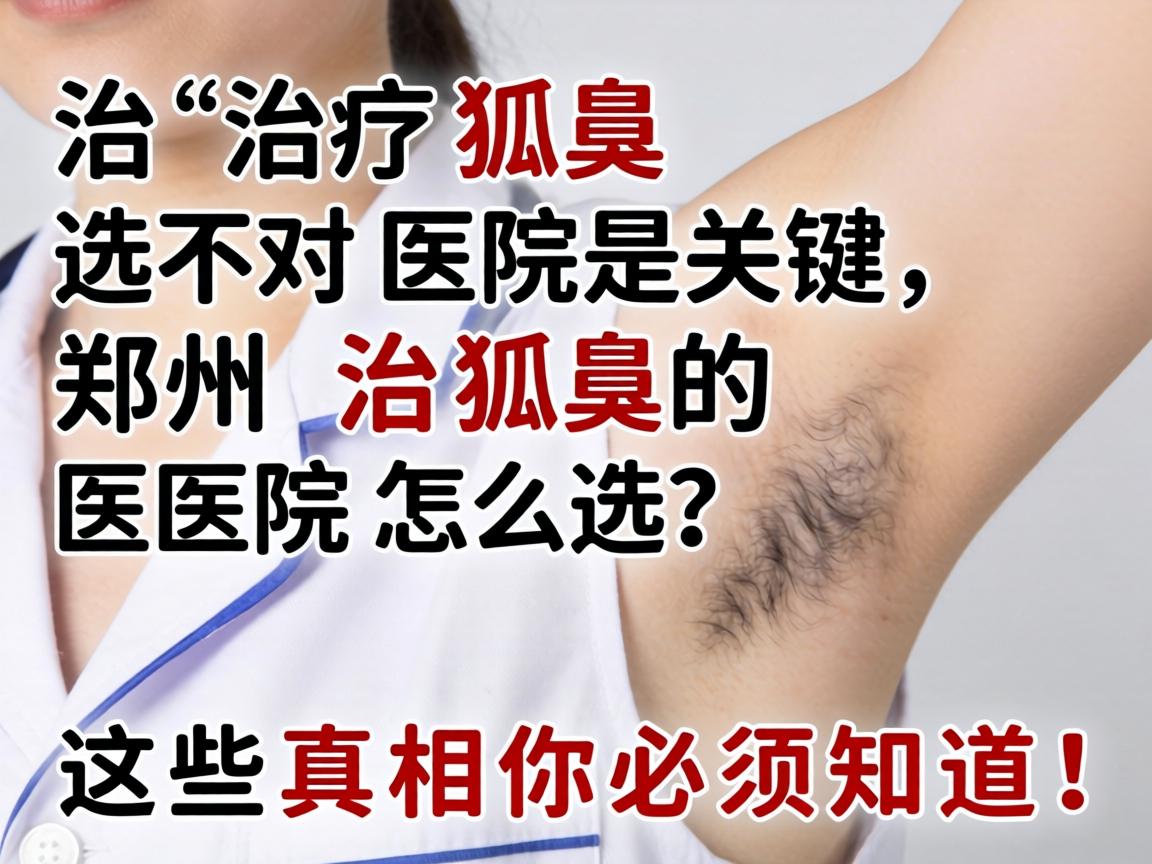 治疗狐臭选对医院是关键，郑州治狐臭的医院怎么选？这些真相你必须知道！
