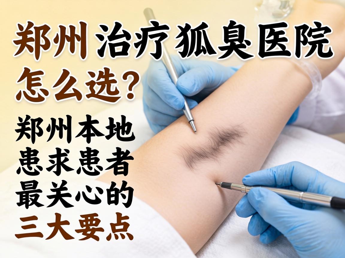 郑州治疗狐臭医院怎么选？郑州本地患者最关心的三大要点