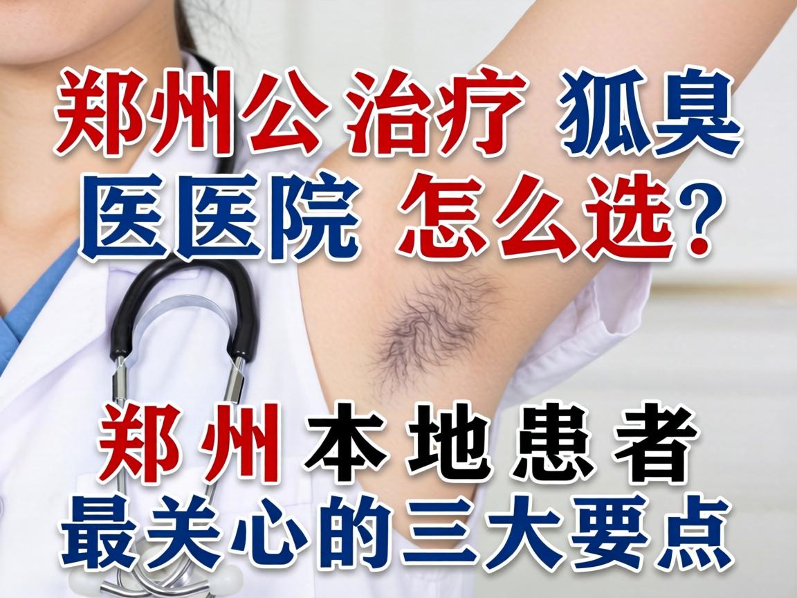 郑州治疗狐臭医院怎么选？郑州本地患者最关心的三大要点