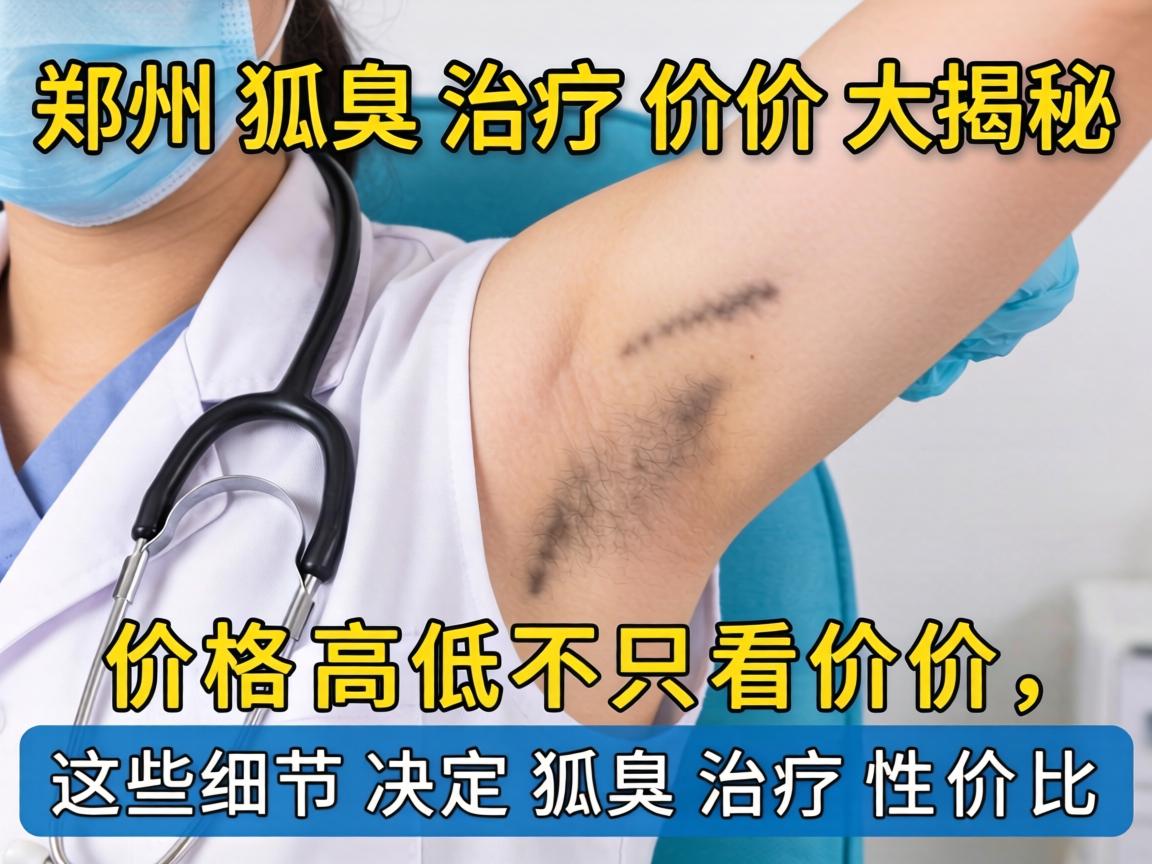 郑州狐臭治疗价格大揭秘，价格高低不只看价格，这些细节决定狐臭治疗性价比