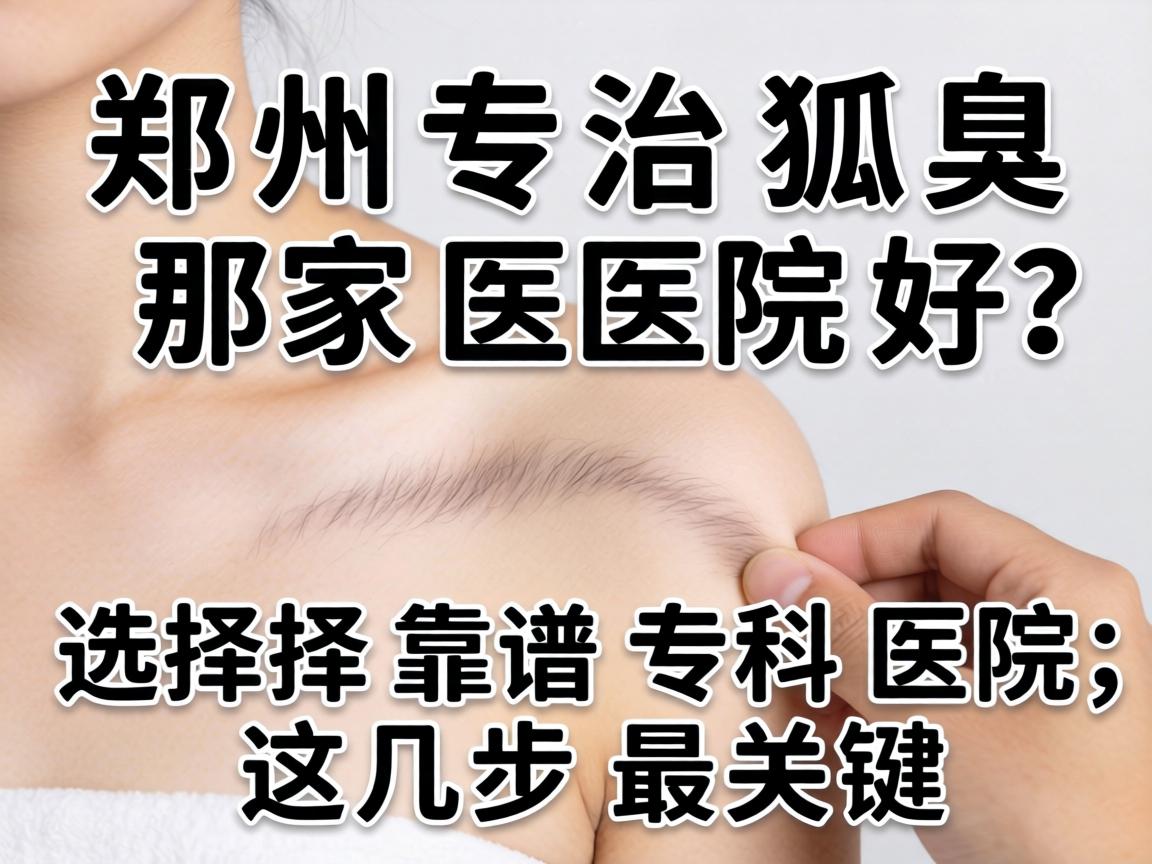 郑州专治狐臭那家医院好？选择靠谱专科医院，这几步最关键