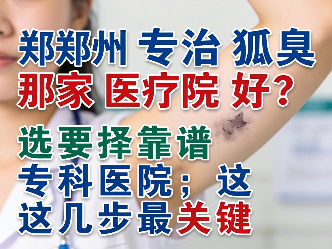 郑州专治狐臭那家医院好？选择靠谱专科医院，这几步最关键