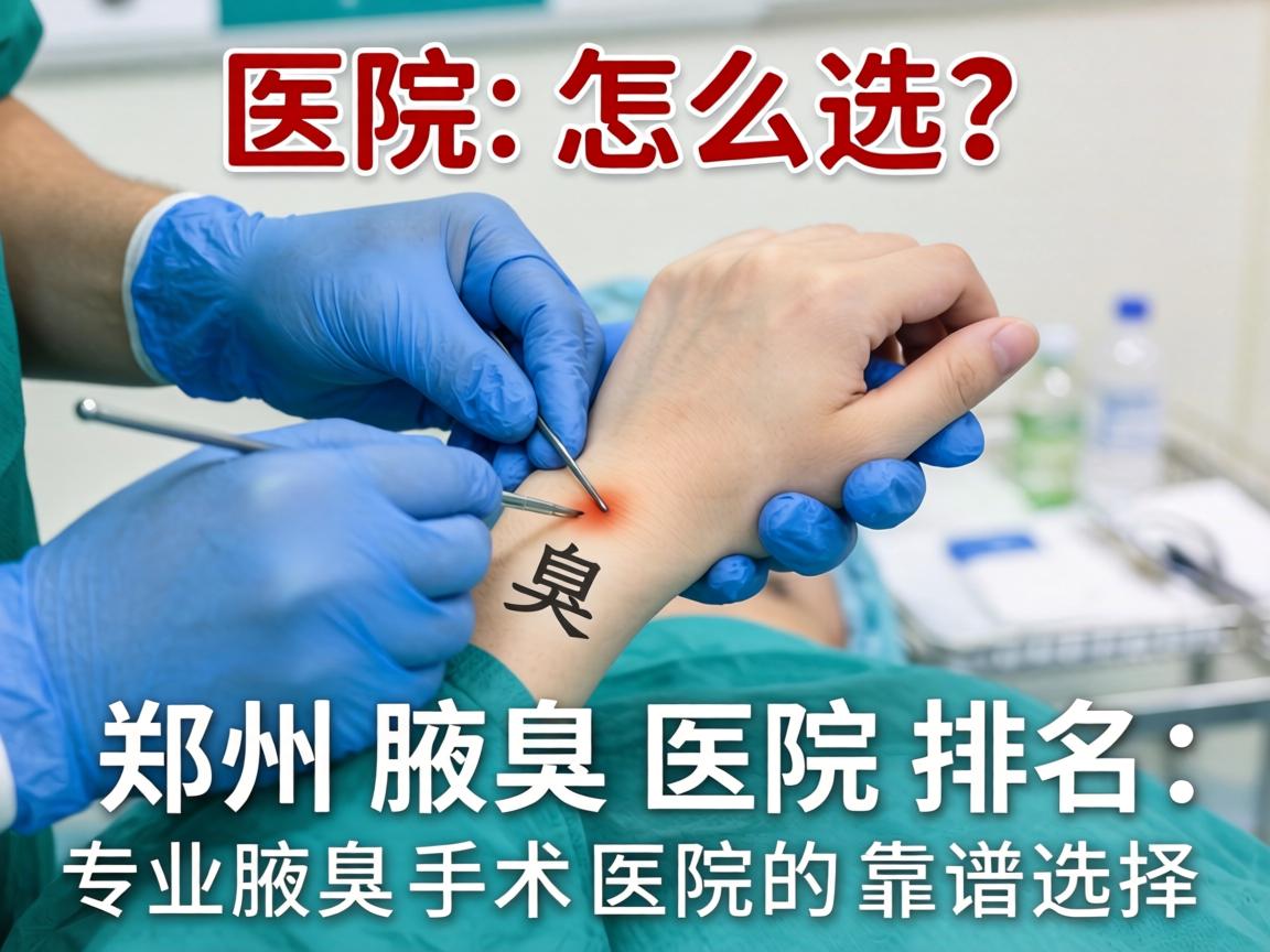 腋臭手术医院怎么选？郑州腋臭医院排名，专业腋臭手术医院的靠谱选择