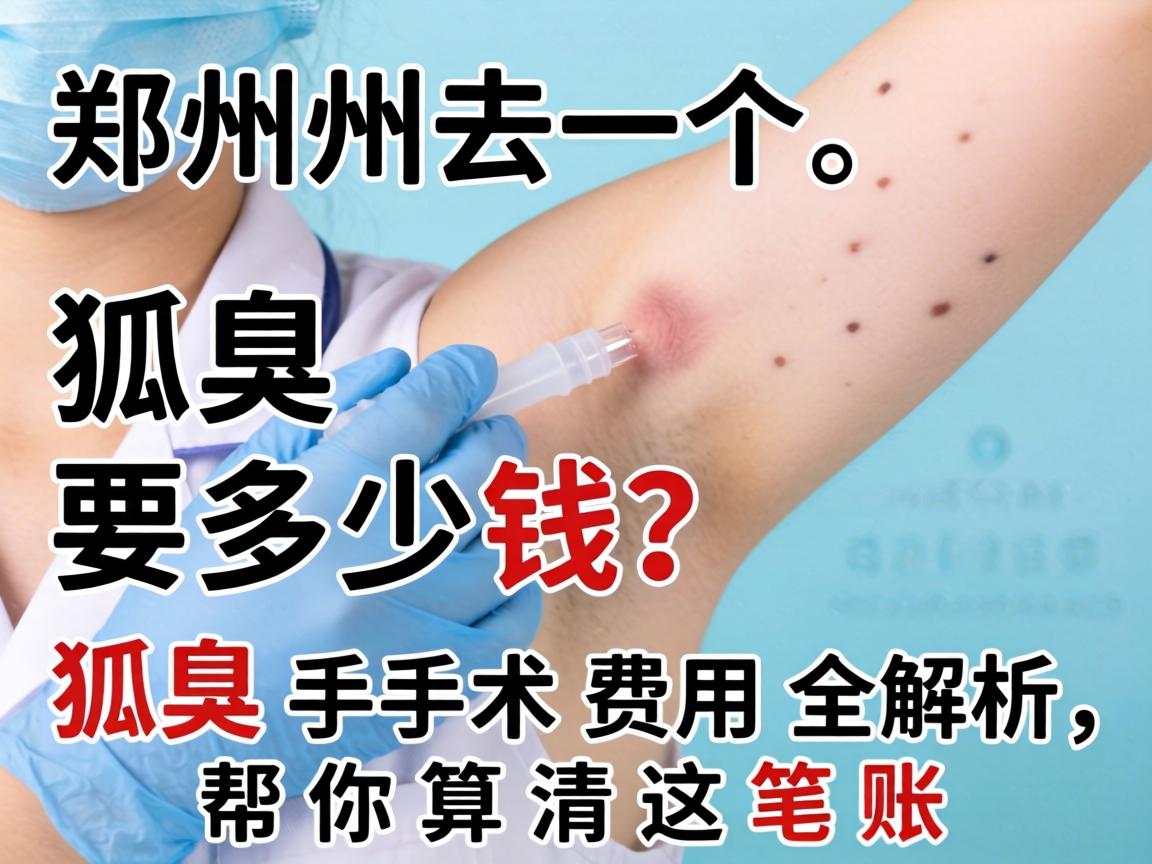 郑州去一个狐臭要多少钱？狐臭手术费用全解析，帮你算清这笔账
