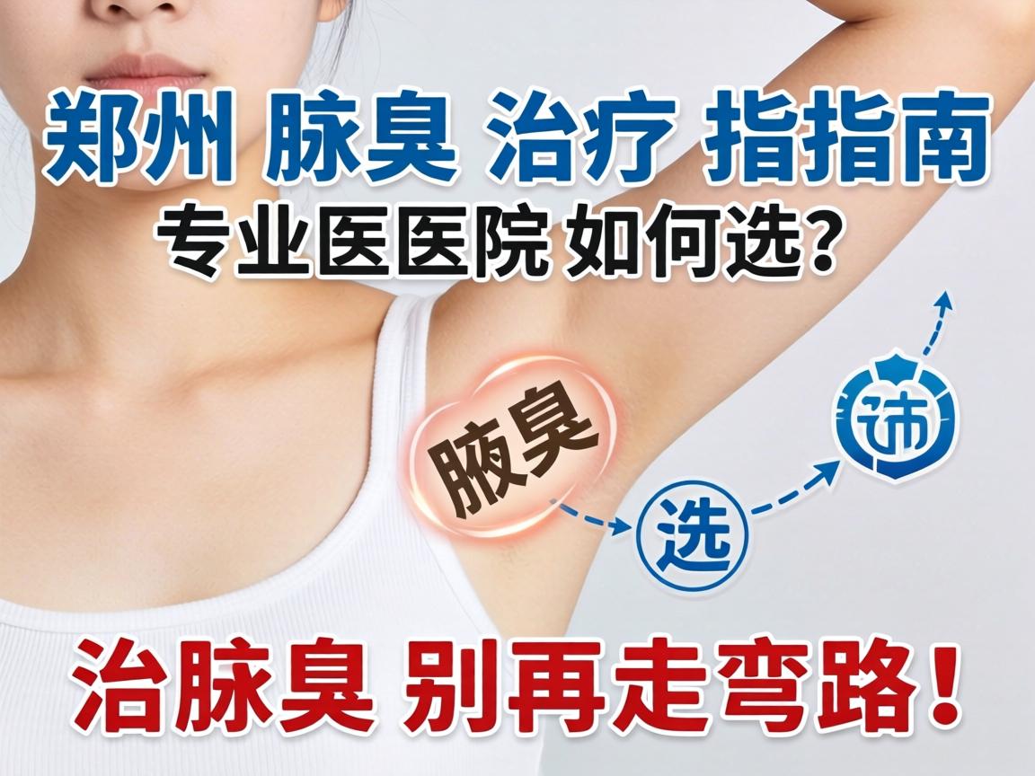 郑州腋臭治疗指南，专业医院如何选？治腋臭别再走弯路！
