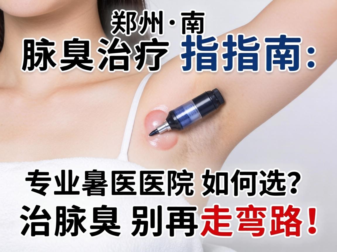 郑州腋臭治疗指南，专业医院如何选？治腋臭别再走弯路！