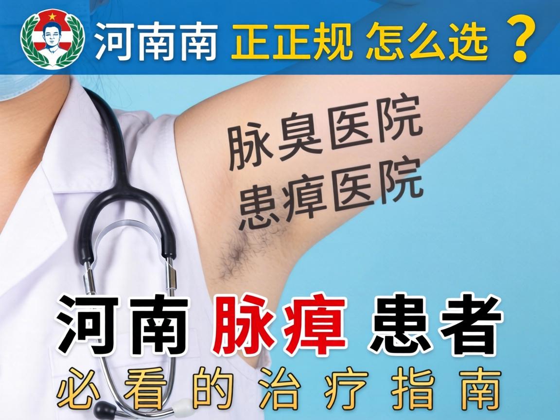 河南正规腋臭医院怎么选？河南腋臭患者必看的治疗指南