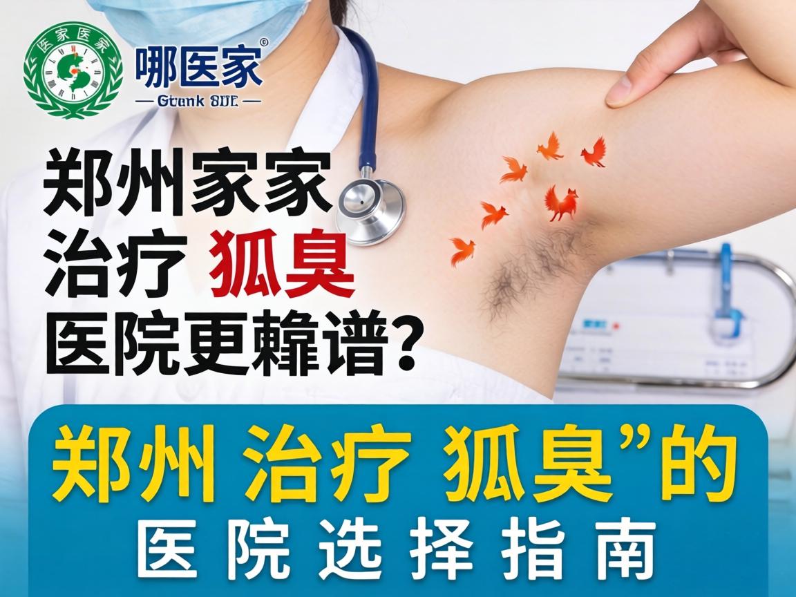 郑州治疗狐臭，哪家医院更靠谱？郑州治疗狐臭的医院选择指南