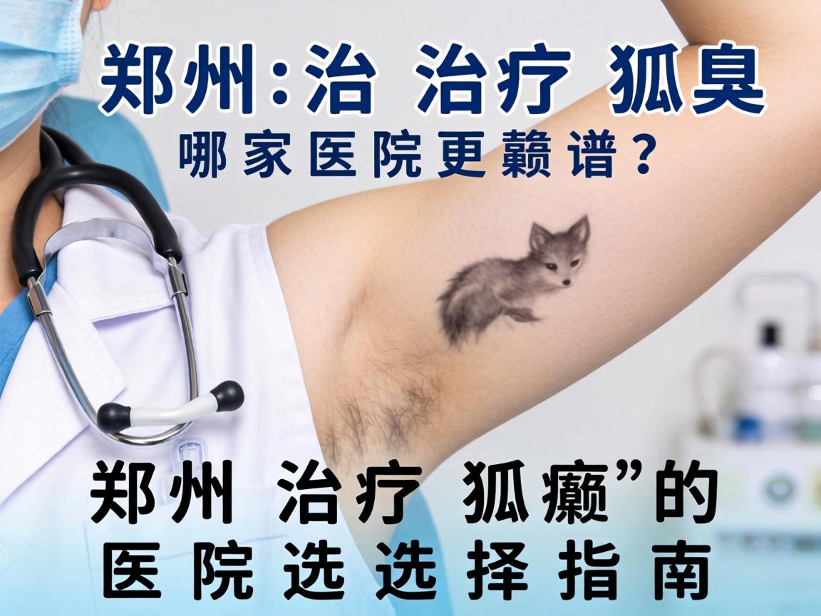郑州治疗狐臭，哪家医院更靠谱？郑州治疗狐臭的医院选择指南