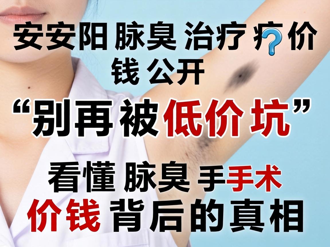 安阳腋臭治疗价钱公开，别再被低价坑，看懂腋臭手术价钱背后的真相