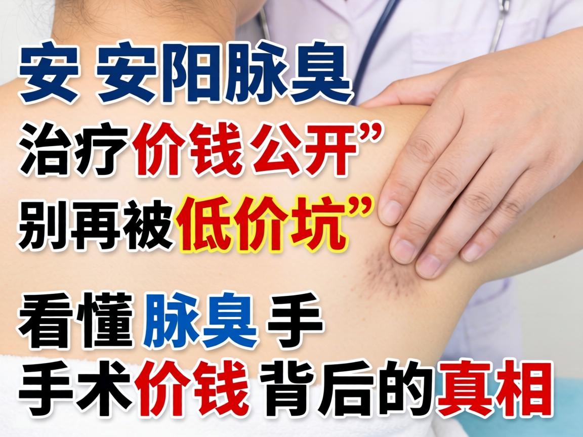 安阳腋臭治疗价钱公开，别再被低价坑，看懂腋臭手术价钱背后的真相