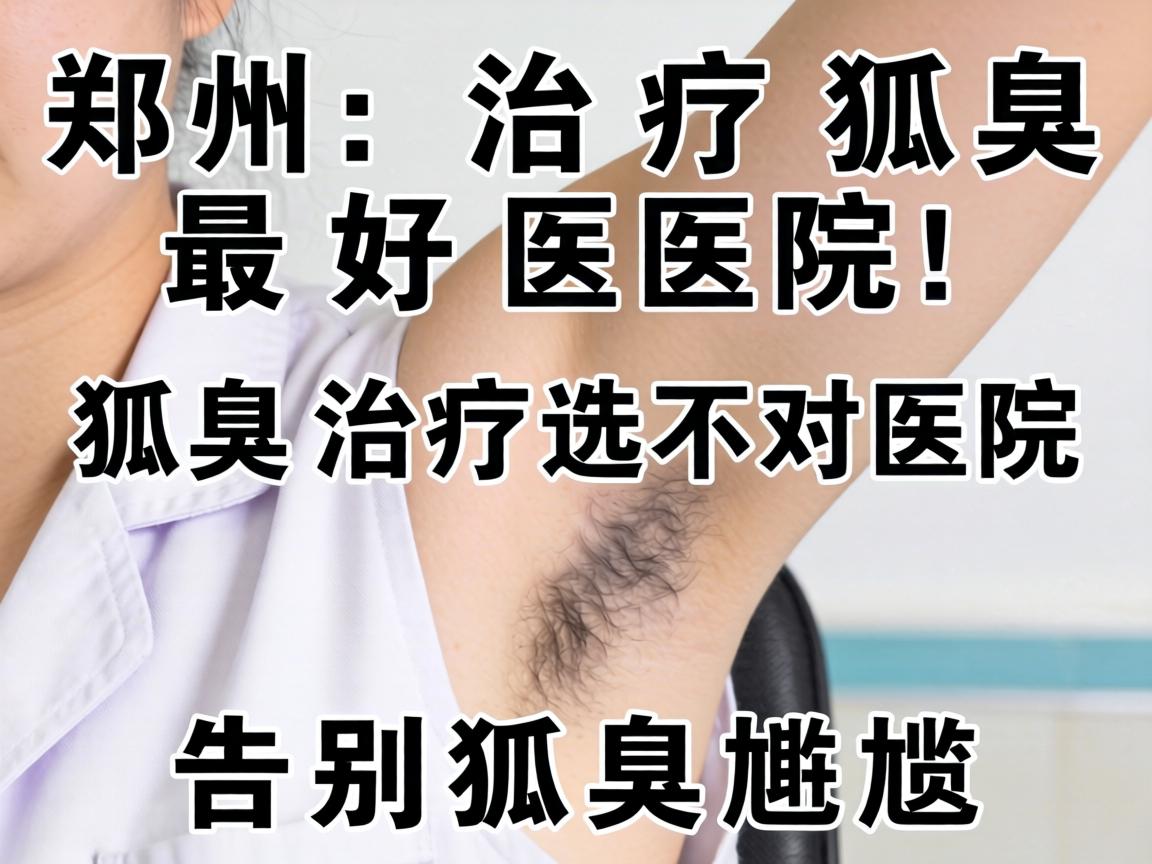 郑州治疗狐臭最好医院，狐臭治疗选对医院，告别狐臭尴尬