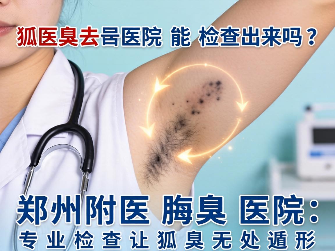 狐臭去医院能检查出来吗？郑州附医腋臭医院，专业检查让狐臭无处遁形