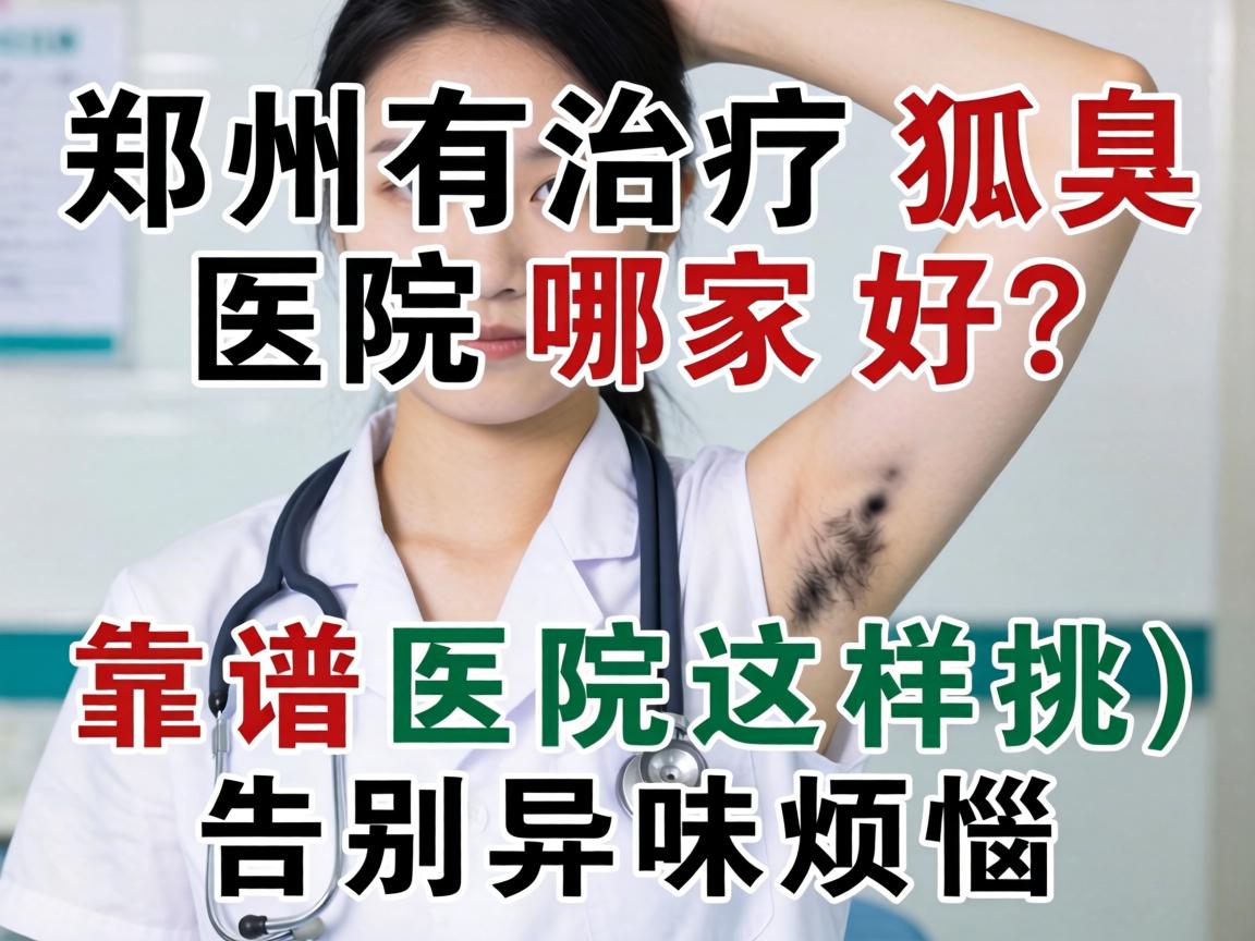 郑州治疗狐臭医院哪家好？靠谱医院这样挑，告别异味烦恼