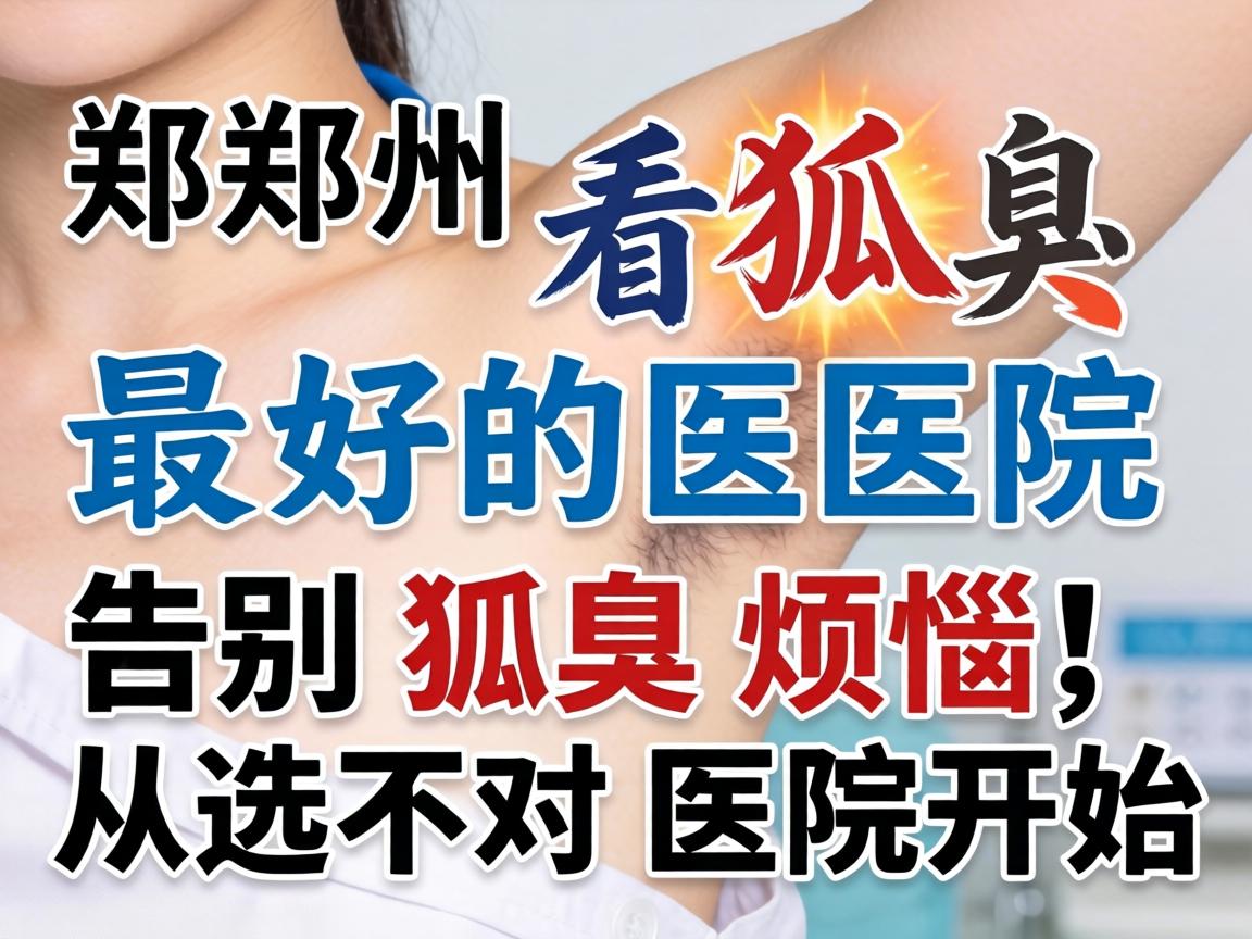 郑州看狐臭最好的医院，告别狐臭烦恼，从选对医院开始