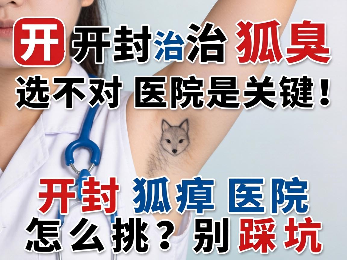 开封治狐臭，选对医院是关键！开封狐臭医院怎么挑？别踩坑