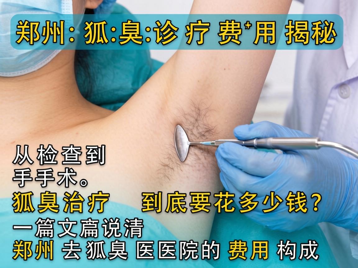 郑州狐臭诊疗费用揭秘，从检查到手术，狐臭治疗到底要花多少钱？一篇文章说清郑州去狐臭医院的费用构成
