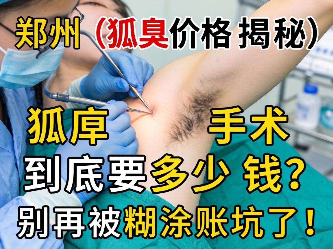 郑州狐臭手术价格揭秘，狐臭手术到底要多少钱？别再被糊涂账坑了！
