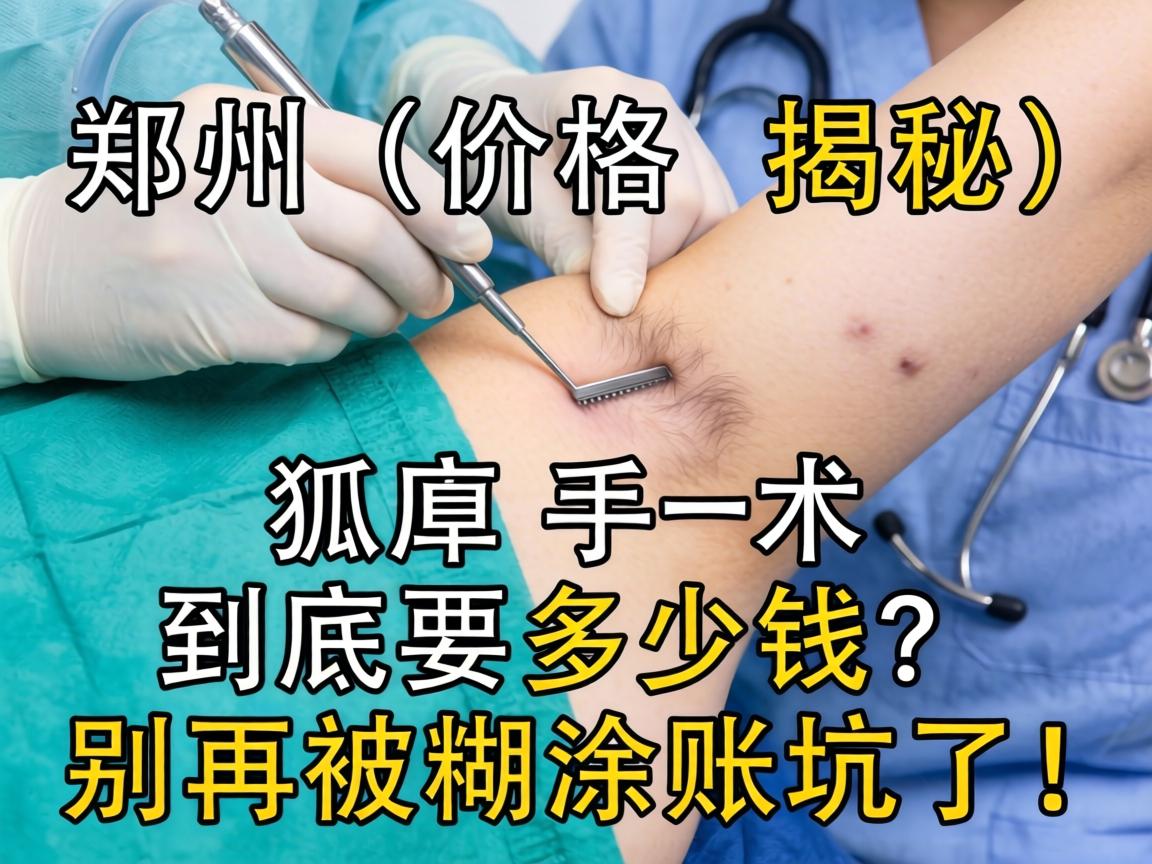 郑州狐臭手术价格揭秘，狐臭手术到底要多少钱？别再被糊涂账坑了！