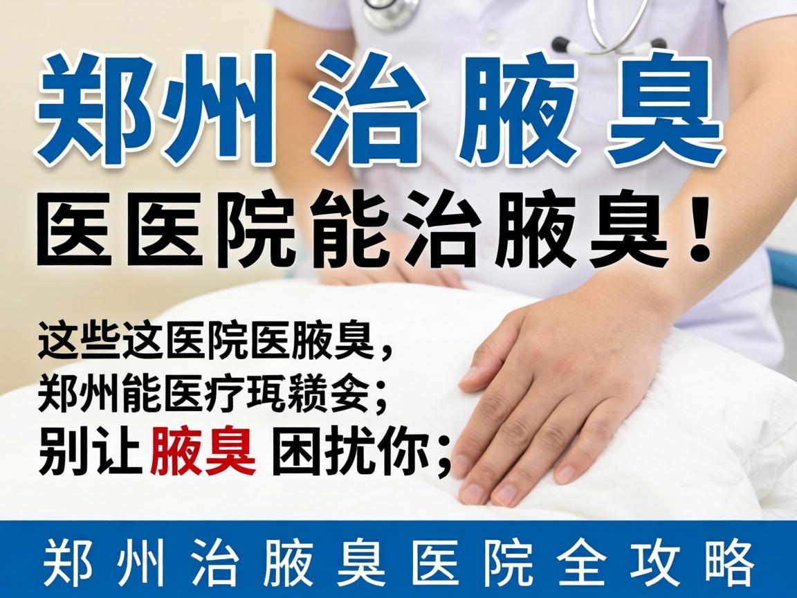 郑州治腋臭，这些医院能治腋臭！别让腋臭困扰你，郑州治腋臭医院全攻略