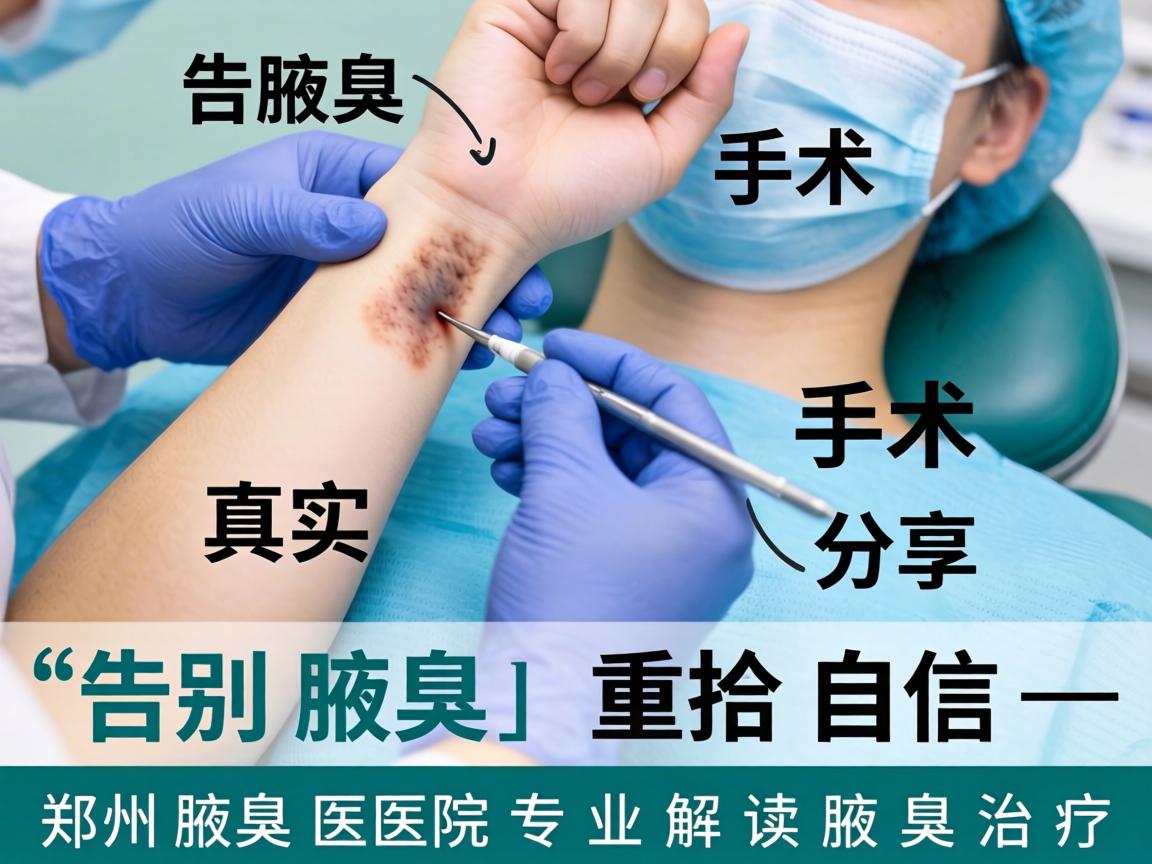 腋臭手术真实分享，告别腋臭，重拾自信—郑州腋臭医院专业解读腋臭治疗