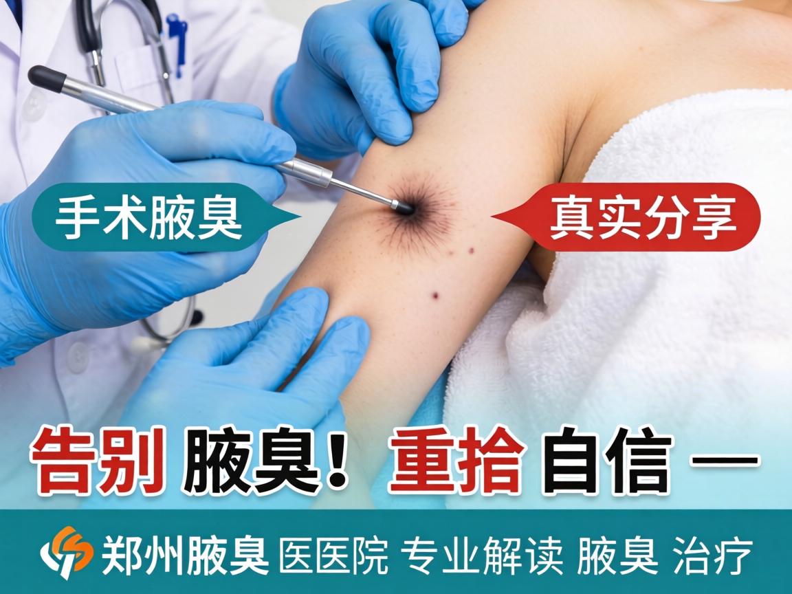 腋臭手术真实分享，告别腋臭，重拾自信—郑州腋臭医院专业解读腋臭治疗