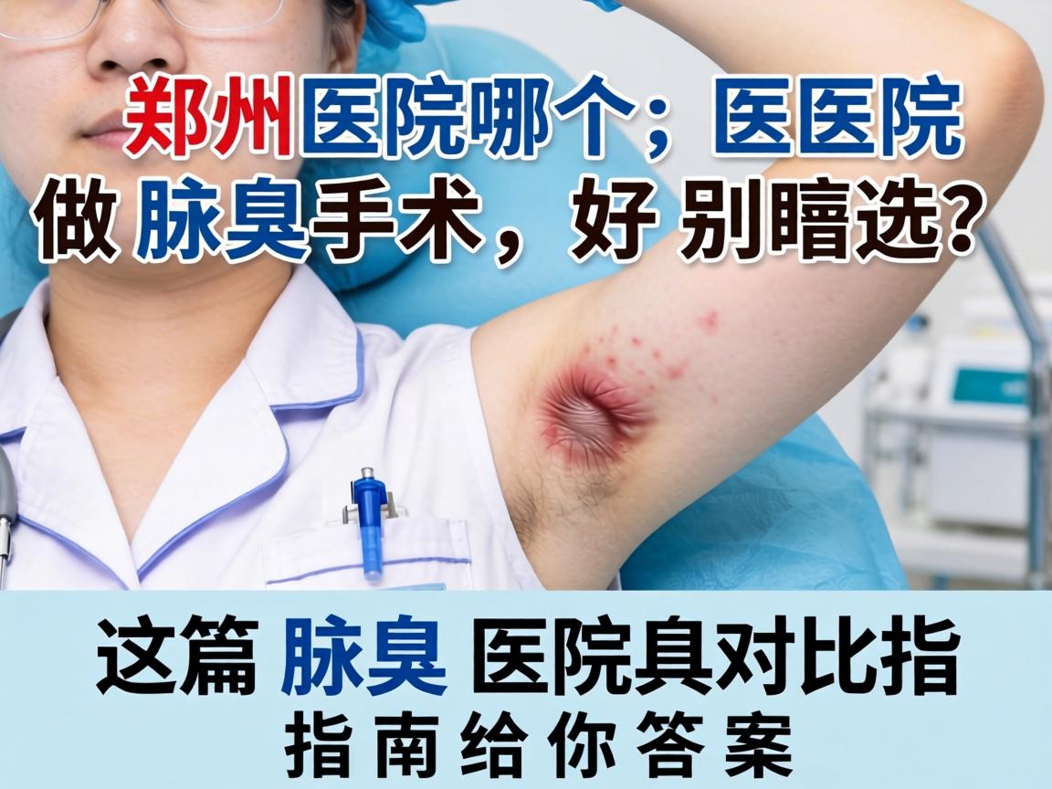 郑州哪个医院做腋臭手术好？别瞎选，这篇腋臭医院对比指南给你答案