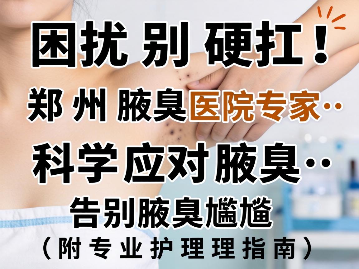 腋臭困扰别硬扛！郑州腋臭医院专家，科学应对腋臭，告别腋臭尴尬（附专业护理指南）