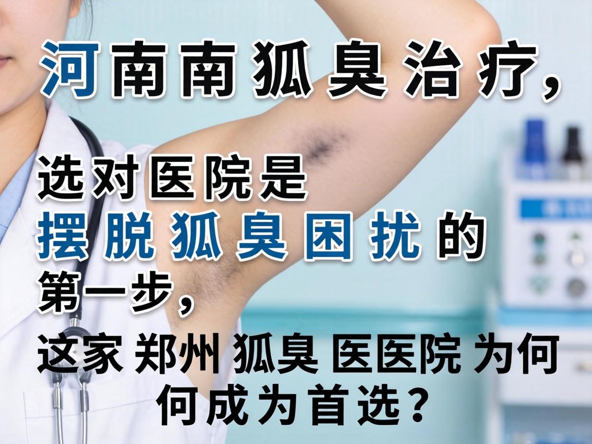 河南狐臭治疗，选对医院是摆脱狐臭困扰的第一步，这家郑州狐臭医院为何成为首选？
