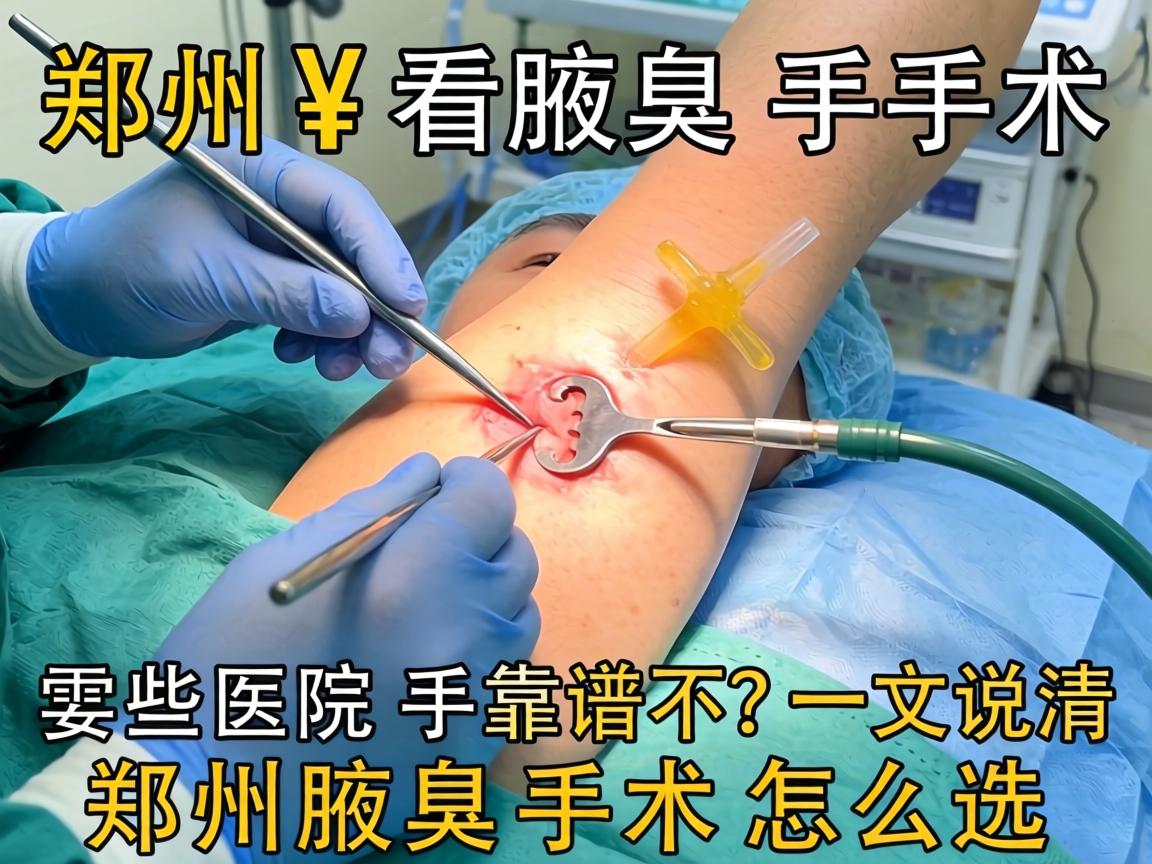 郑州看腋臭手术，这些医院手术靠谱不？一文说清郑州腋臭手术怎么选