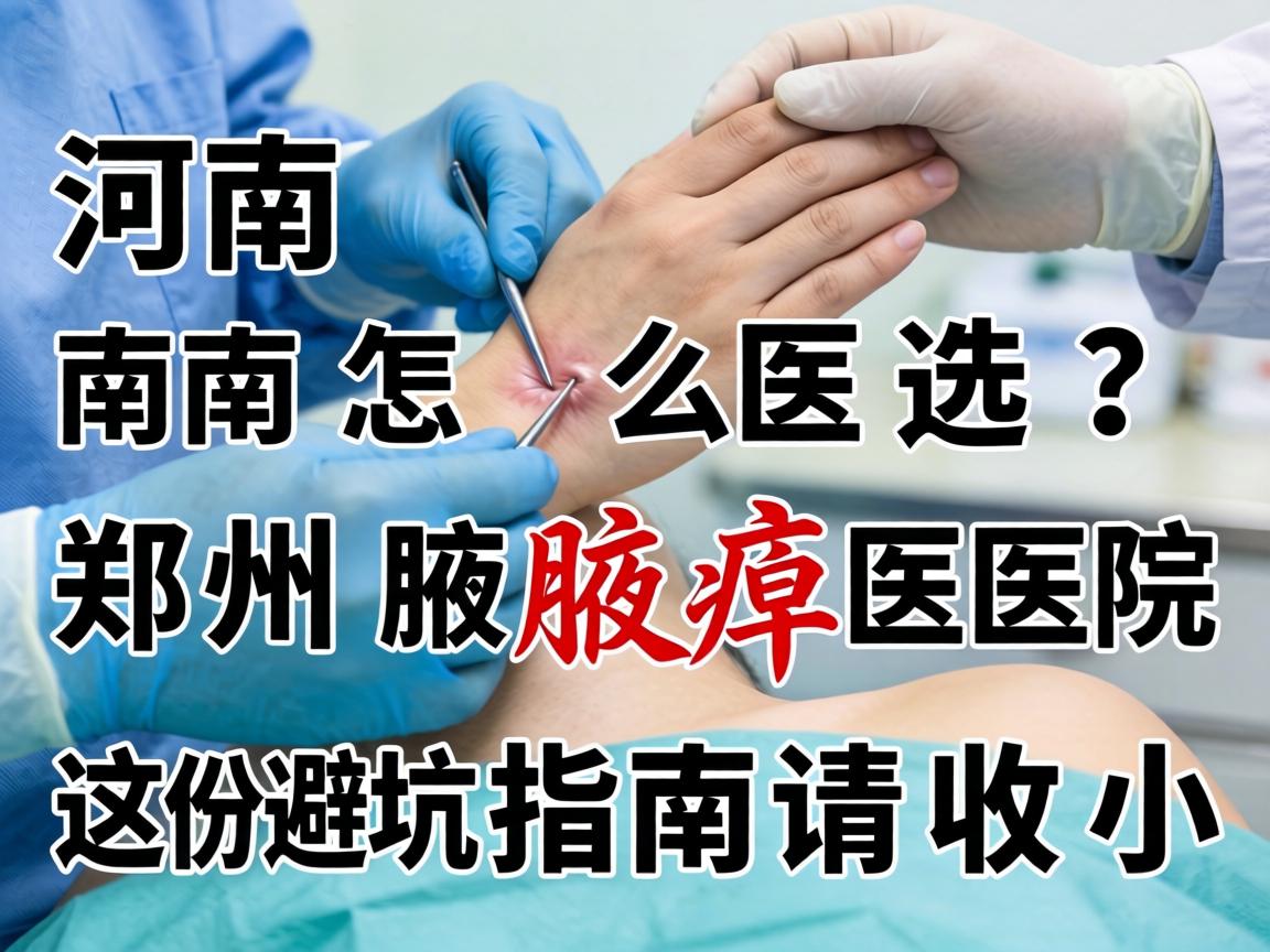 河南腋臭手术医院怎么选？郑州腋臭医院这份避坑指南请收好