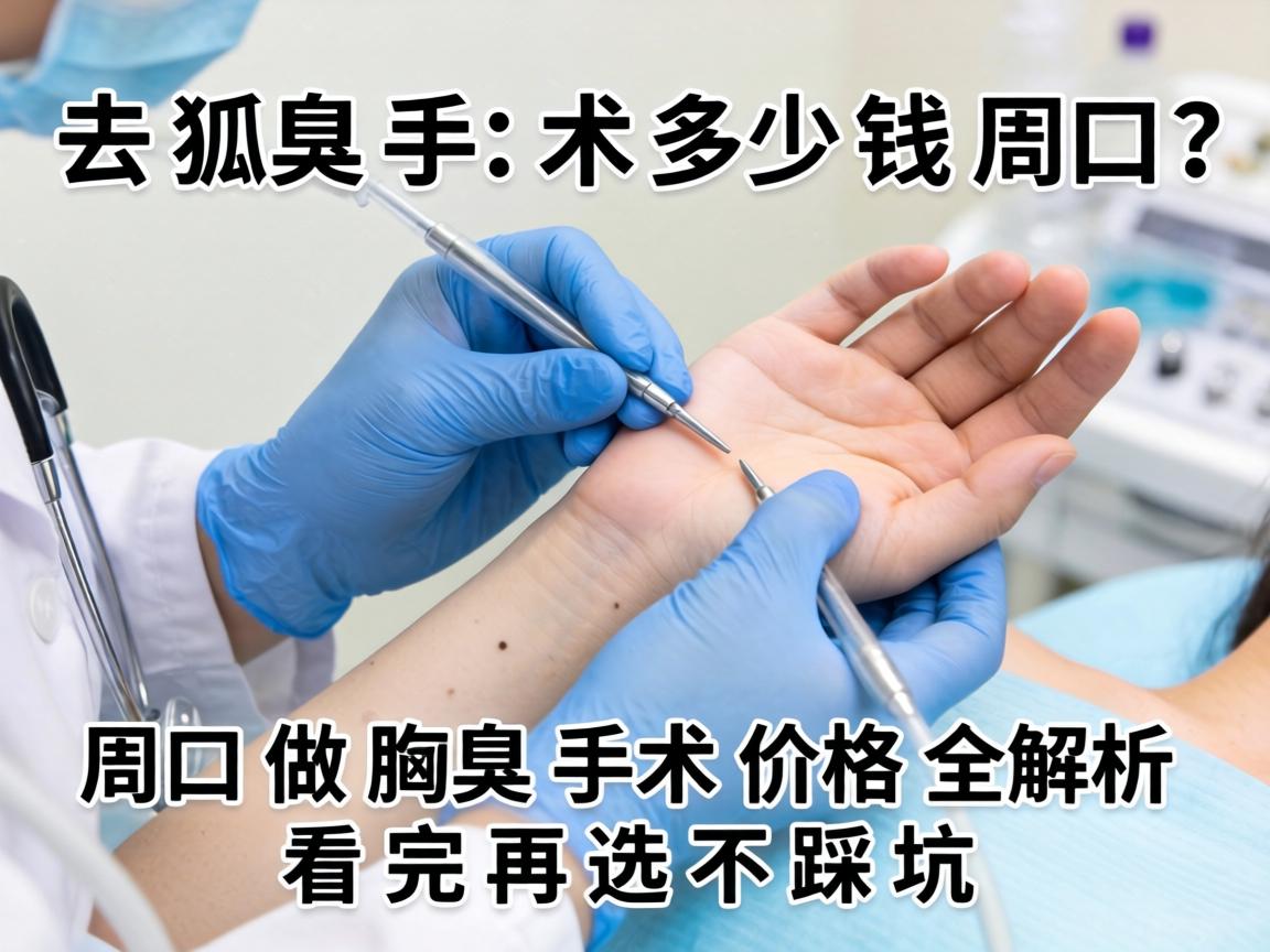 去狐臭手术多少钱周口？周口做腋臭手术价格全解析，看完再选不踩坑
