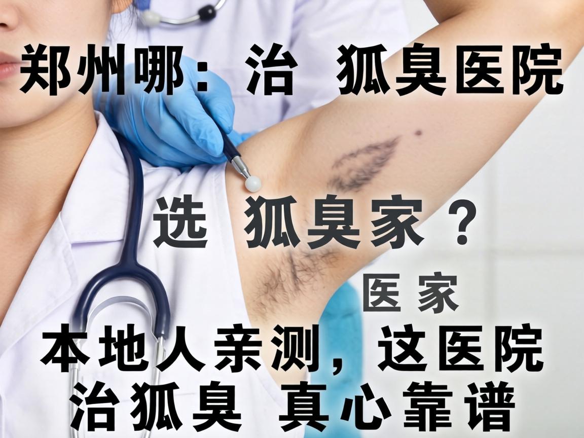 郑州治狐臭选哪家医院？本地人亲测，这医院治狐臭真心靠谱